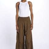 EMILE pantaloni con balze EMILE OLIVE laraethnics 