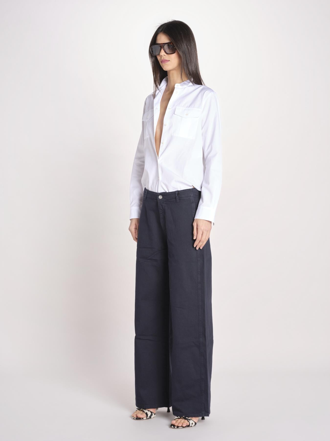 pantalone 5 tasche PIA CONFORTBULL NAVY BLUE true avenue 