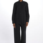 Camicia collo guru con apertura davanti BEAM1600 DARKEST NAVY studio nicholson 