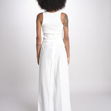 BENDA pantalone con pinces in popeline BENDA 2615131142600 004 BIANCO weekend maxmara 