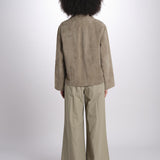giacca crop in pelle scamosciata PALCHI 2615441021670 002 weekend maxmara 
