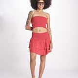 minigonna balze PANOLIBL CRANBERRY laraethnics 