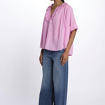 Camicia DIDI over voile con rouches DIDI FLUOPINK laurence bras 
