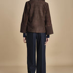 giubbino in camoscio NATE F25-173 030 CHOCOLATE oscar 