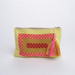 PELICAN bustina a quadretti G12W-0003-3023 YELLOW PINK guanabana 