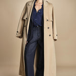 camicia da uomo in voille lana DANY NAVY BLUE true avenue 