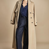 camicia da uomo in voille lana DANY NAVY BLUE true avenue 