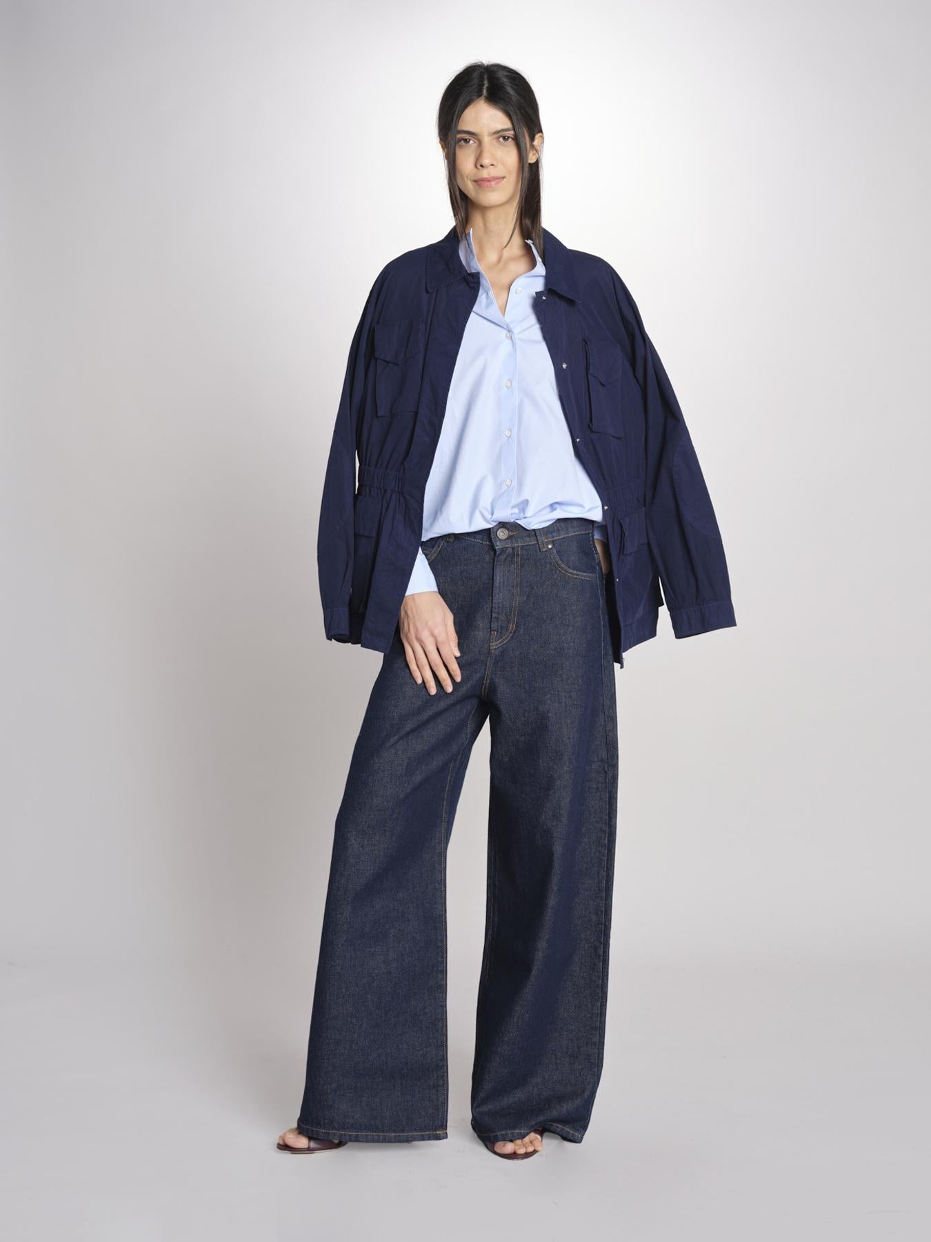 camicia con collo guru 5416 07126 AZZURRO aspesi 