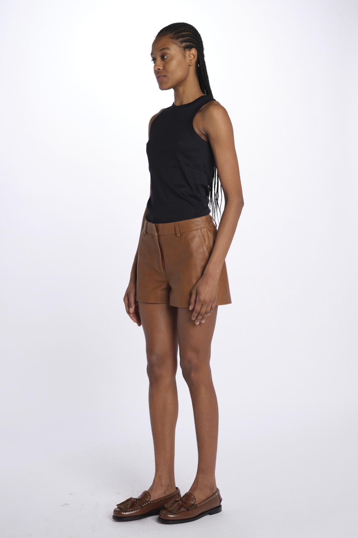 Shorts HOLLY pelle 5469175 COGNAC herskind 