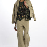 Camicia FLOWERS ARCH stampa fiori 337183 BLACK farm rio 