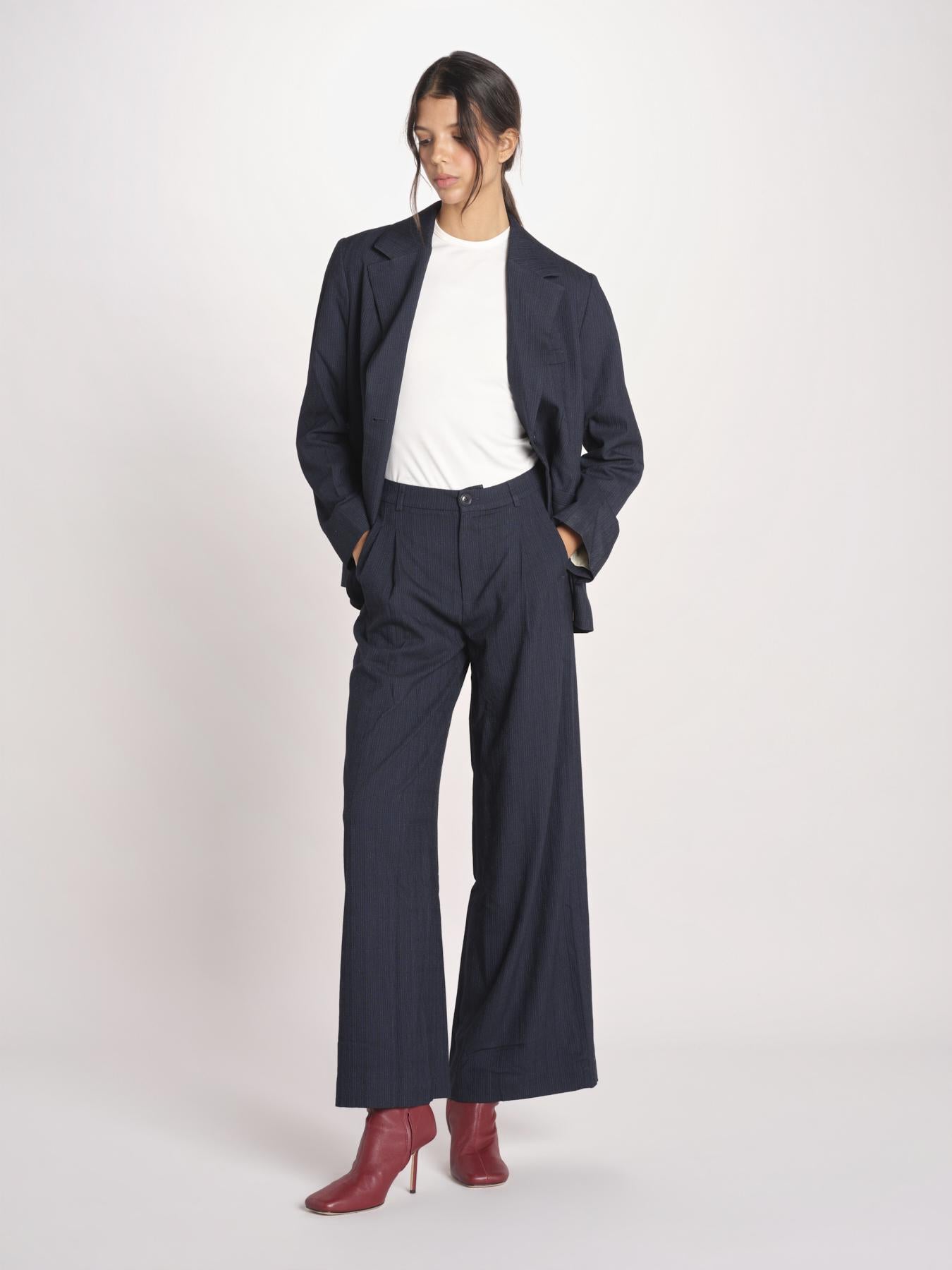 pantalone gessato VOLKERT61 S1123_PS26 STA STRIPE A bellerose 