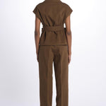 Gilet lino 4184 25784 690 pomandère 