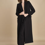 cappotto lungo smoking JIL ANN  IO1100X9049 BK999 ivy oak 