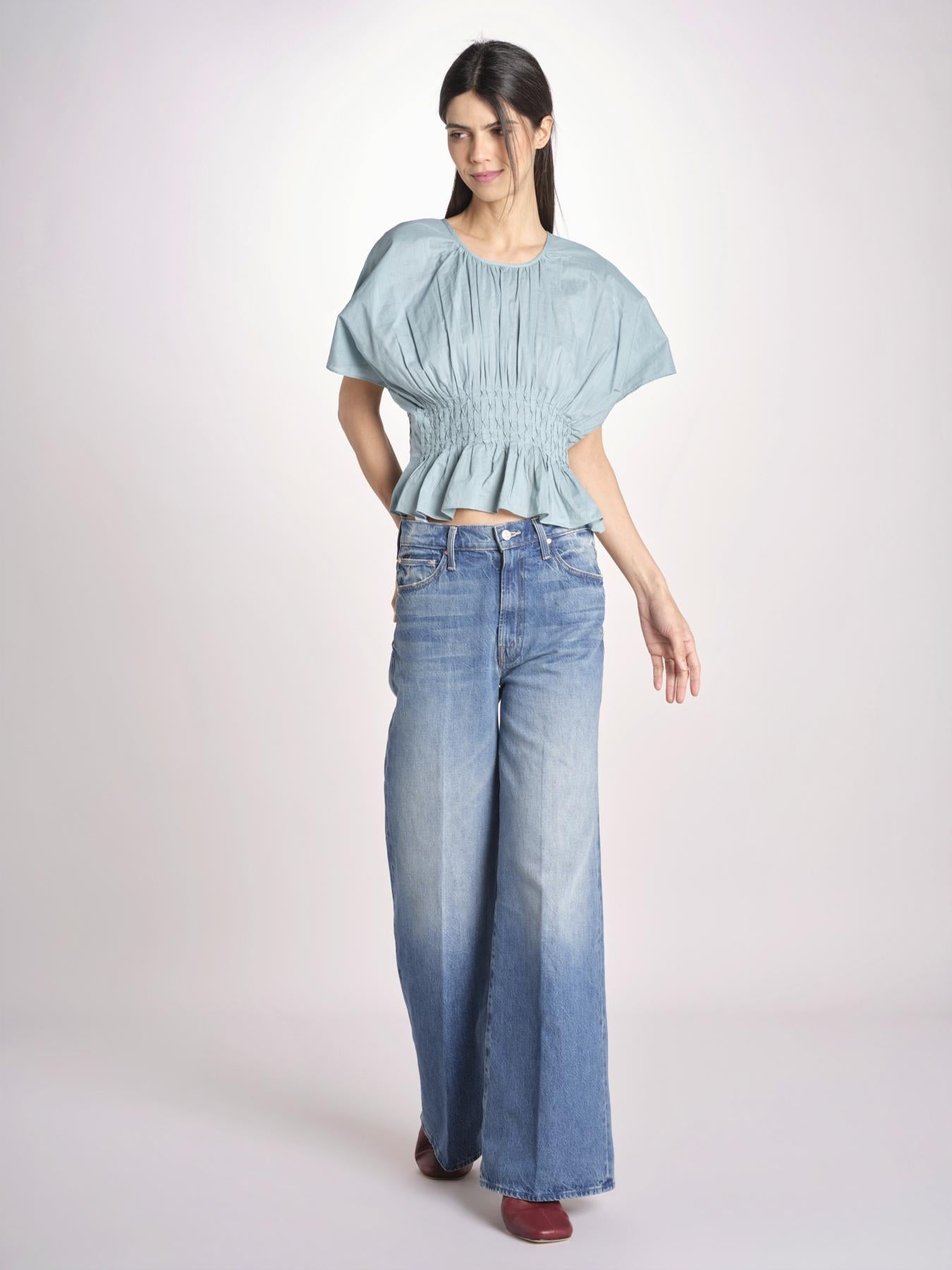 top con punto smoke VIOLET 109 BLUE sea ny 