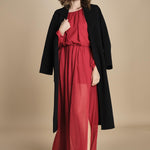 abito lungo in chiffon ATENE RED crida 