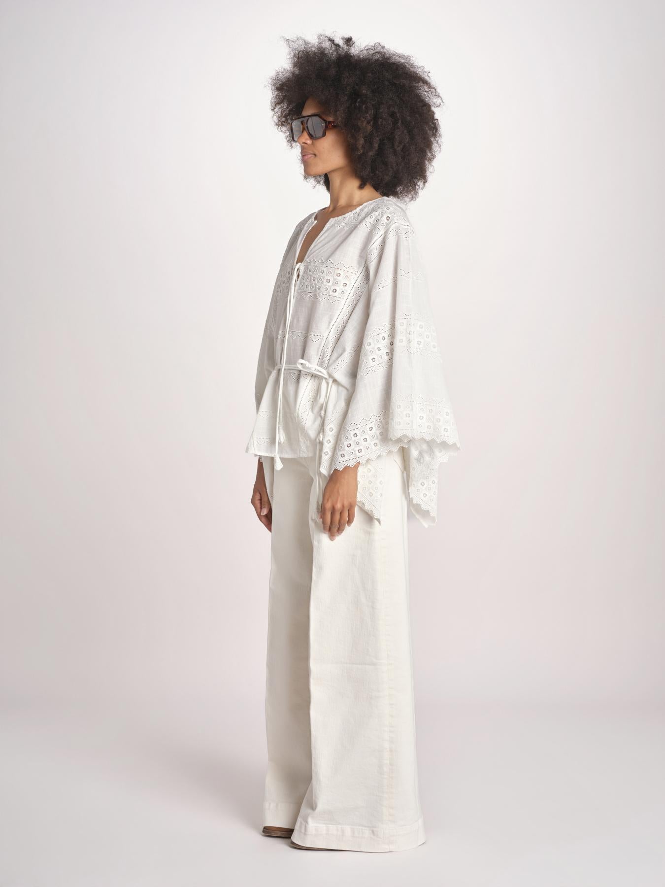 camicia a maniche lunghe WAGMA SIMPLY WHITE scarlett poppies 