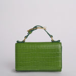 Clutch AUDREY MINI CLUTCH pelle B575CFC GREEN studio AMELIA 