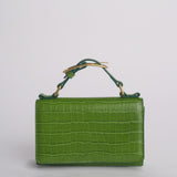 Clutch AUDREY MINI CLUTCH pelle B575CFC GREEN studio AMELIA 