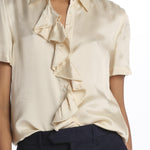 Camicia m/c con rouches MOD.5403 NATURALE aspesi 