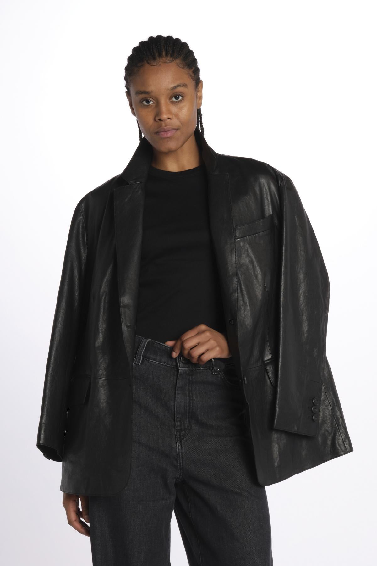 Giacca in pelle MARAT 2515441031600 001NERO weekend maxmara 