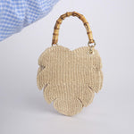 Borsa foglie + bamboo 12809 ADAM LEAF NATURAL serpui 