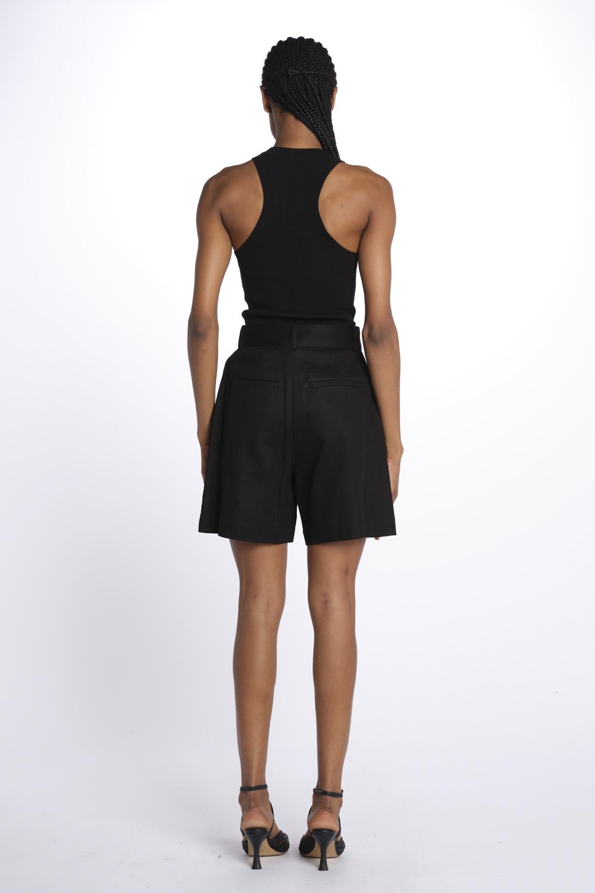 Bermuda con tasche 142704 BLACK lvir 