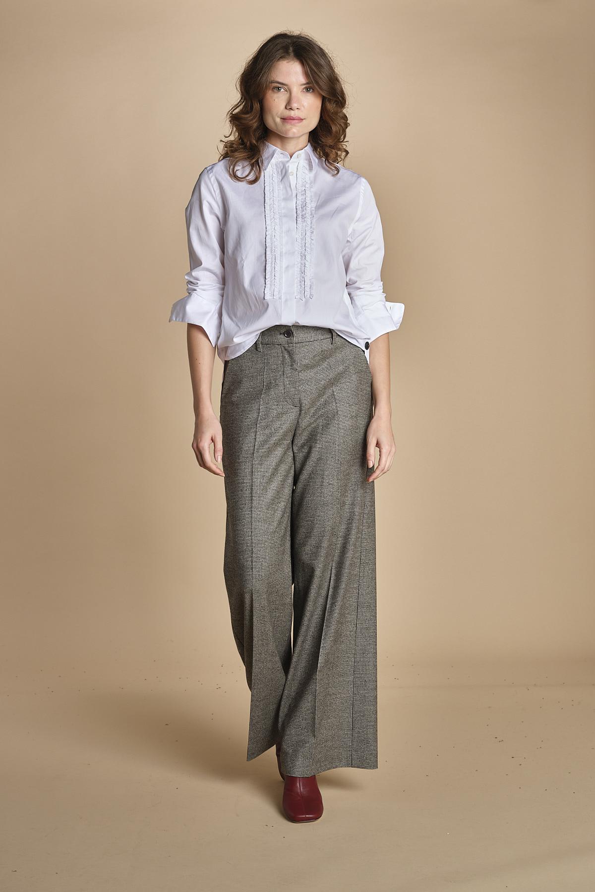 camicia con rouches 5434 07072 aspesi 