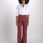pantalone dritto in cotone MELODY 684 17025 quelledue 