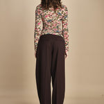 top in jersey a fiori IKAT TINY 339748 PINK farm rio 