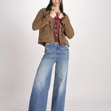 Cardigan con ricamo punto croce 076 BURGUNDY sea ny 