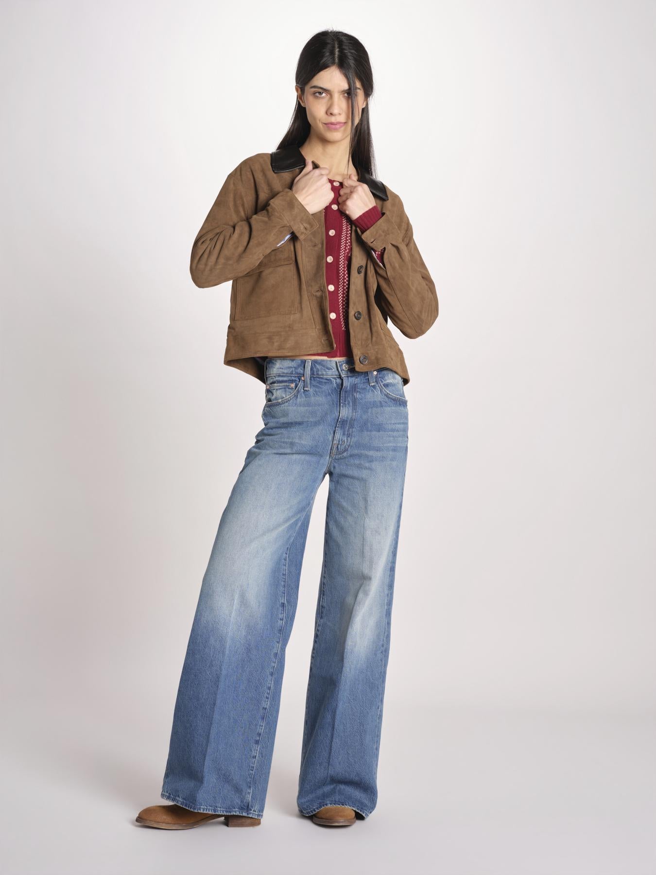 Cardigan con ricamo punto croce 076 BURGUNDY sea ny 