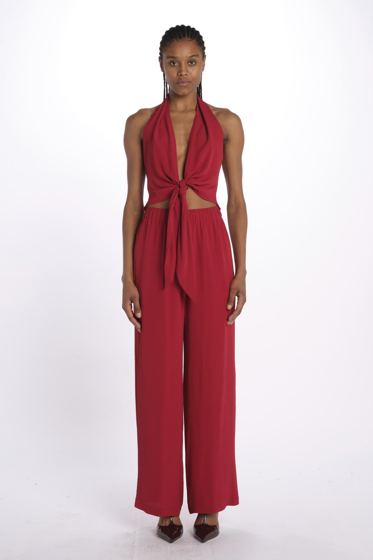 Top con nodo 41352-412 LAMPONE federica tosi 