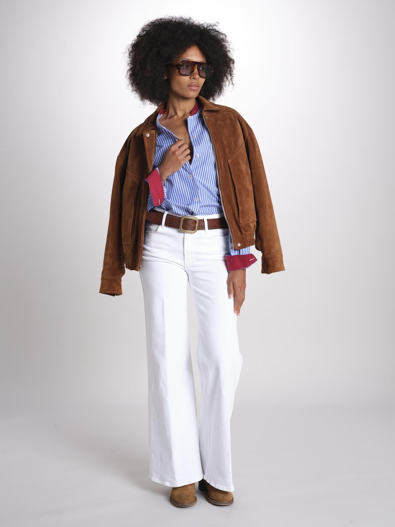 camicia a righe con collo guru MICA5630 BT milaura 