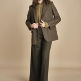pantalone over con nervature in gabardine ORIANA 540339 44 quelledue 
