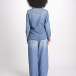 camicia texana in denim NTEX KT001 D450 fortela 