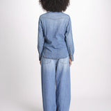 camicia texana in denim NTEX KT001 D450 fortela 