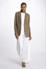 Long 1 button sweatshirt jacket