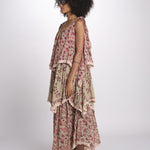 abito lungo a balze con fiori 3VSD IV3 IV3 yvonne s. 