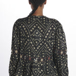  132MAYAEMBROIDERY BLACK sea ny 
