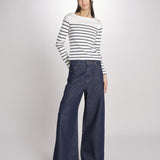 T-shirt a righe GABY 6EVB05-V13744 ECRU MARINE vanessa bruno 