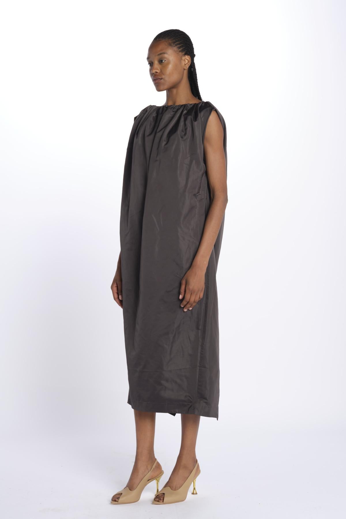 Abito VERONIKA raso midi 5594155 STEEL herskind 