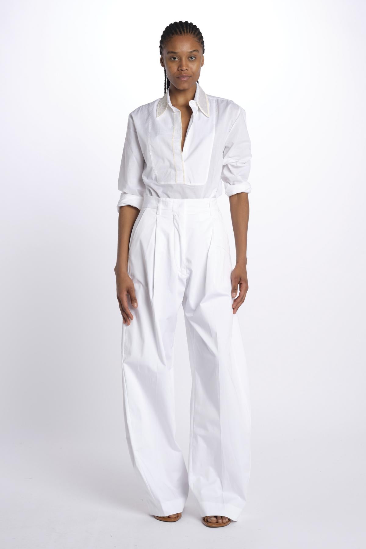 Pantalone BILLIE pinces over BILLIE 3111 WHITE the latest 