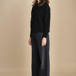 maglia girocollo con zip CESNIK NERO ba&sh 