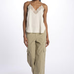 Christy cdc perm top spallina sottile PWGCP0702F ECRU zadig & voltaire 