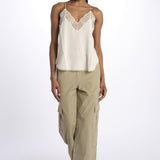 Christy cdc perm top spallina sottile PWGCP0702F ECRU zadig & voltaire 