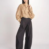 camicia in mussola con manica a sbuffo DIANA 4007 T0161 NUDE T0045 the latest 