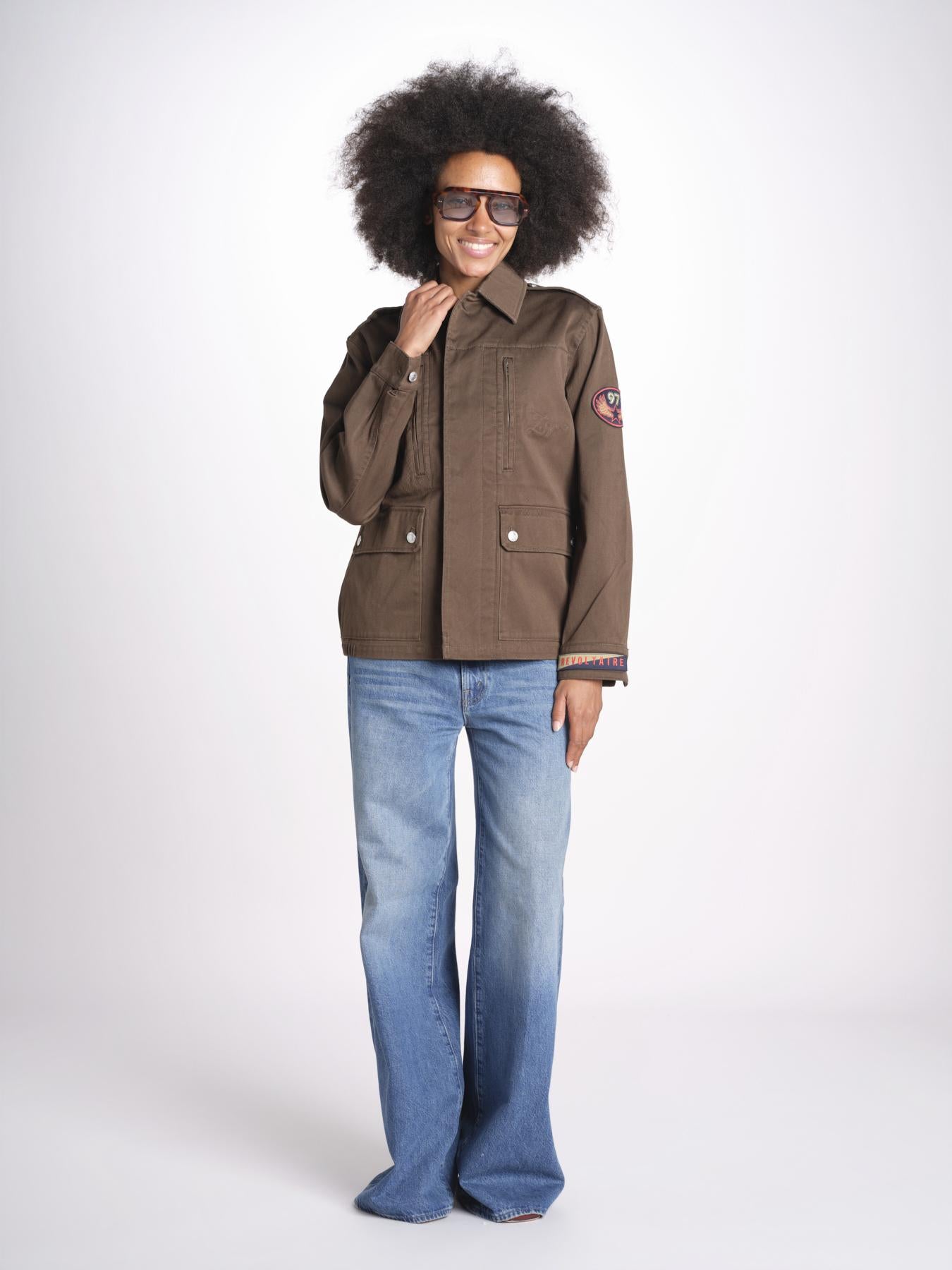 giacca sahariana WWOW01723 MOSS 311 zadig & voltaire 