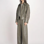 bomber in pelle LAILA IO118057 DAR EUCALUPTUS GR533 ivy oak 