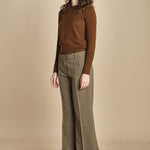 pantalone cropped con risvolto MELODIA 652923 19 quelledue 