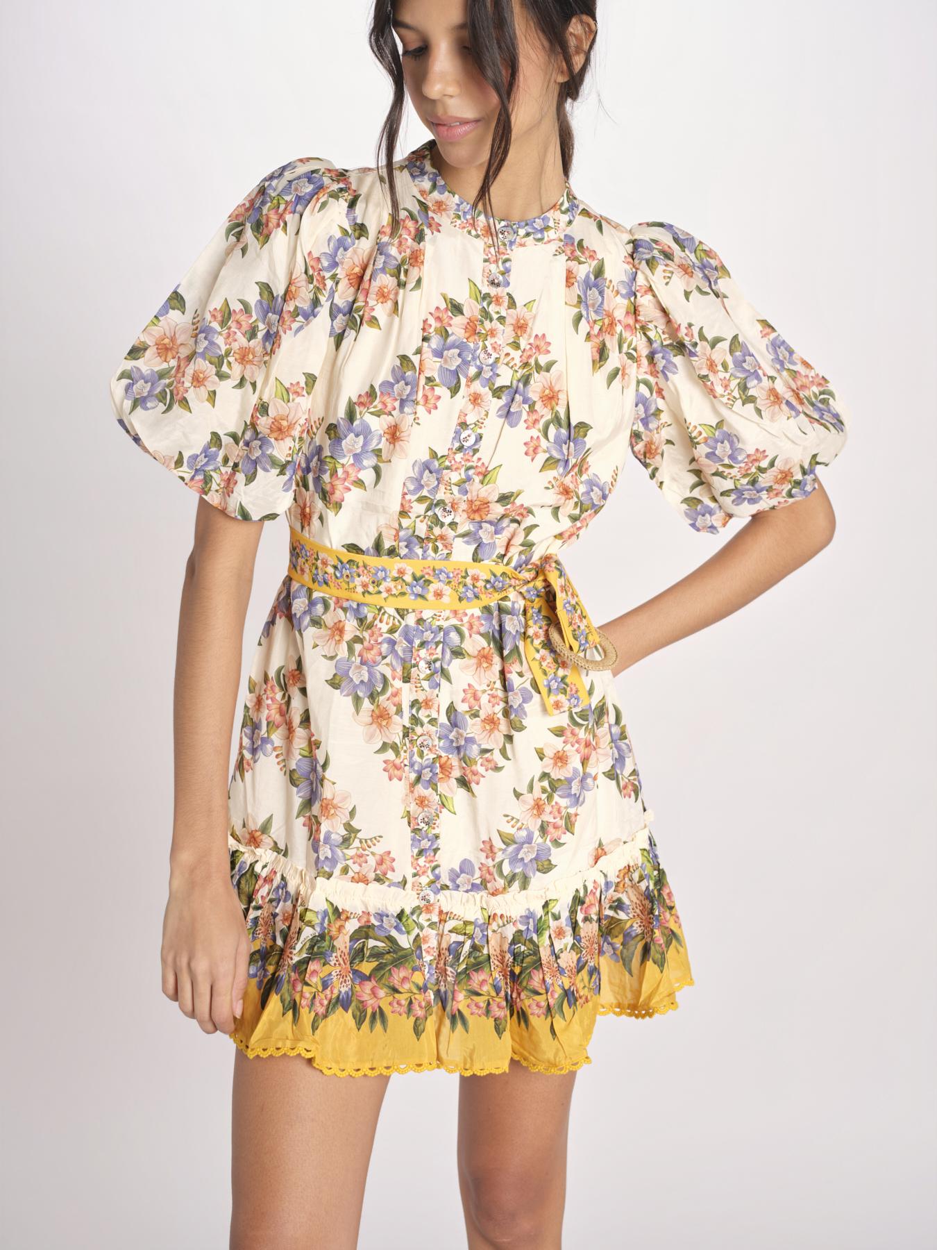 miniabito a fiori HILO STRIPES MINI DRESS 353546 HILO STRIPES SAND farm rio 